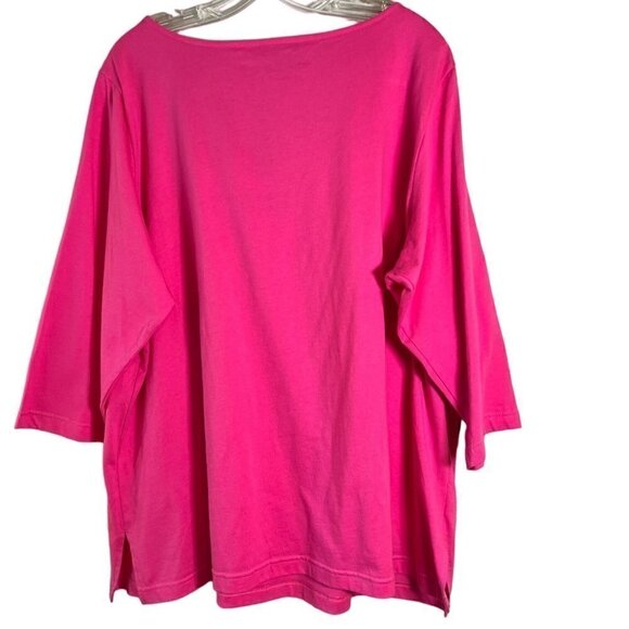 Bob Mackie's Women's Wearable Art Embroidered Cut-Out Pullover Top Size 1X** - Picture 9 of 12